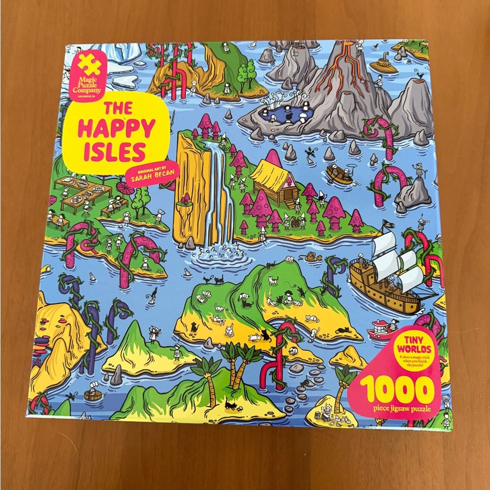 The Happy Isles 1000-Piece Jigsaw Puzzle by Magic Puzzle Company - Multicolor